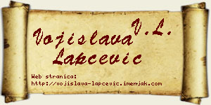 Vojislava Lapčević vizit kartica